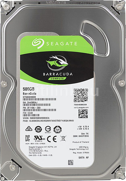 500 ГБ Внутренний жесткий диск Seagate BarraCuda (ST500DM009) - купить ...