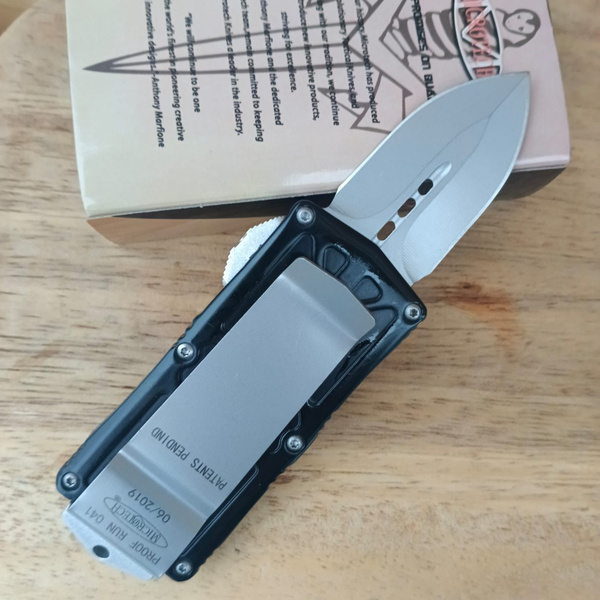 Автоматический нож Микротек//сталь 204р/длина лезвия 5см/фронтальный ...