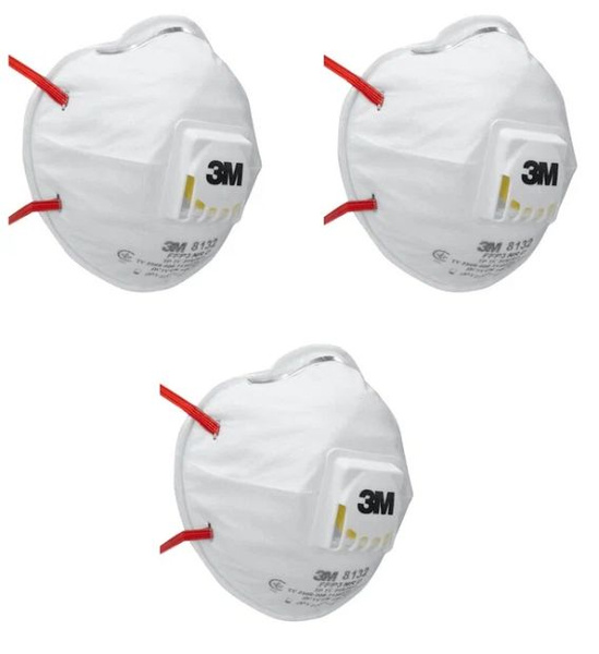 Респиратор профессиональный 3M 8132 степень защиты FFP3 c клапаном ...