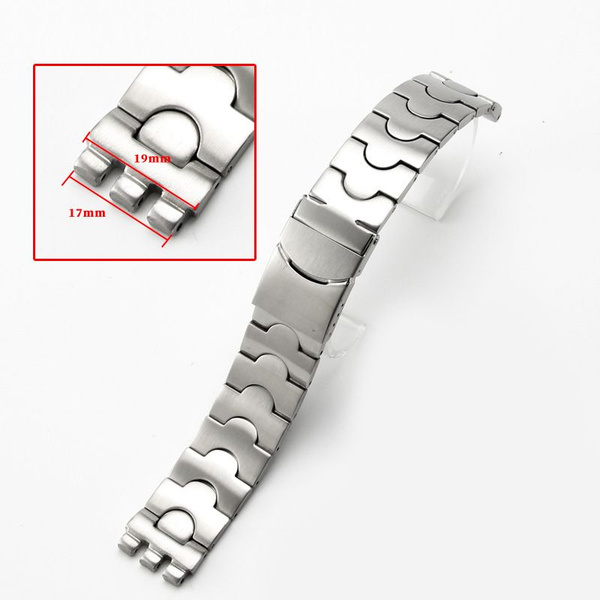 Цельный стальной браслет для Swatch YGS YAS Большой мужской выпуклый ...