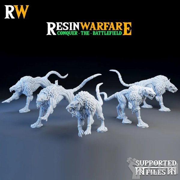 Rat Wolves Warhammer Skaven Rat Wolves/Крысиные Волки - купить с доставкой по ...