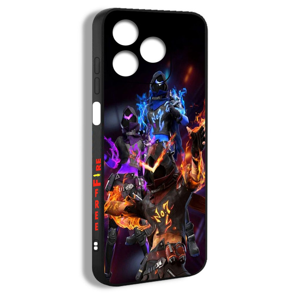 чехол для смартфона Подходит для Tecno Spark 10C Гарена фри фаер лёд и ...