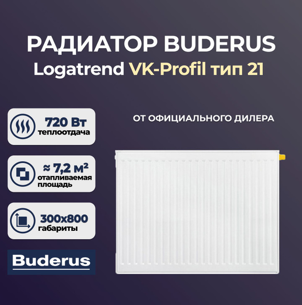 Радиаторы buderus vk profil 22 подключение