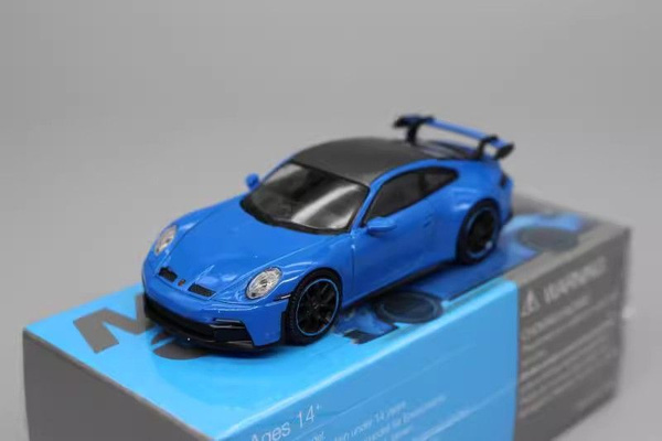 Модель коллекционная MiniGT 1/64 Porsche Порше 911 992 GT3 Синий ...