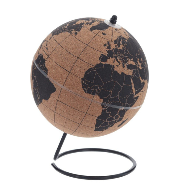 Глобус для заметок из пробкового дерева "Мечты сбываются" , L24 W24 H31 ...