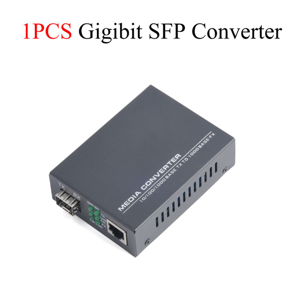 Гигабитный медиаконвертер SFP 1 шт. 1 SFP в 1 RJ45 трансивер 10/100 ...