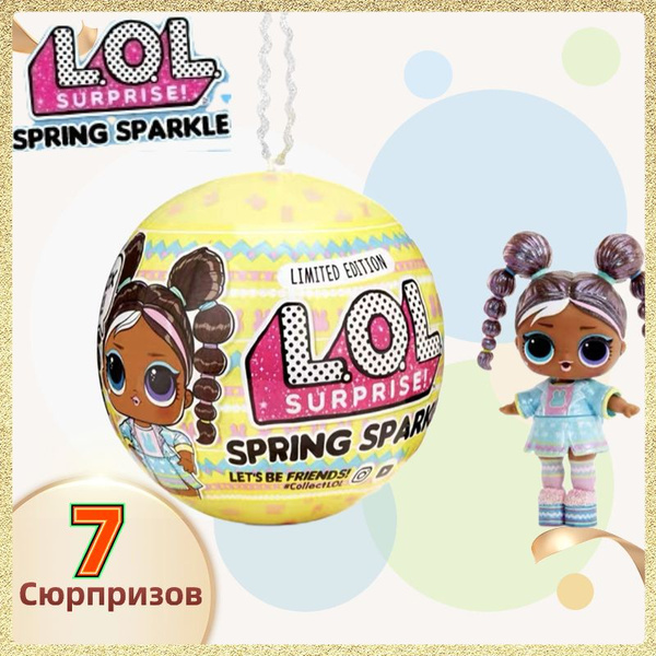 Кукла-сюрприз ЛОЛА Банни Хан / LOL Surprise Spring Sparkle (10см, 7 ...