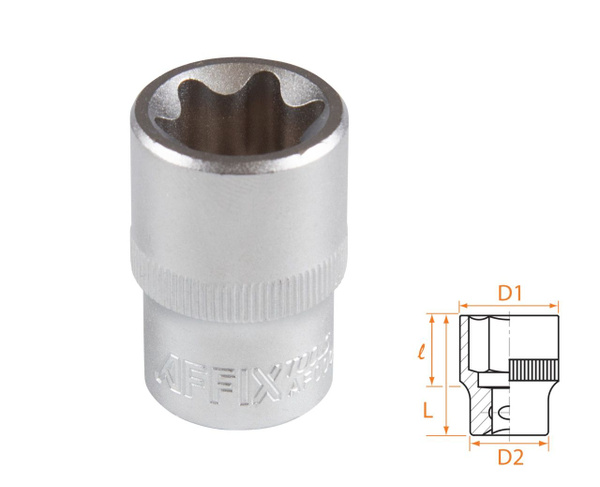 Торцевая головка AFFIX головка АF00043022, 1/2", 38 мм - купить по ...