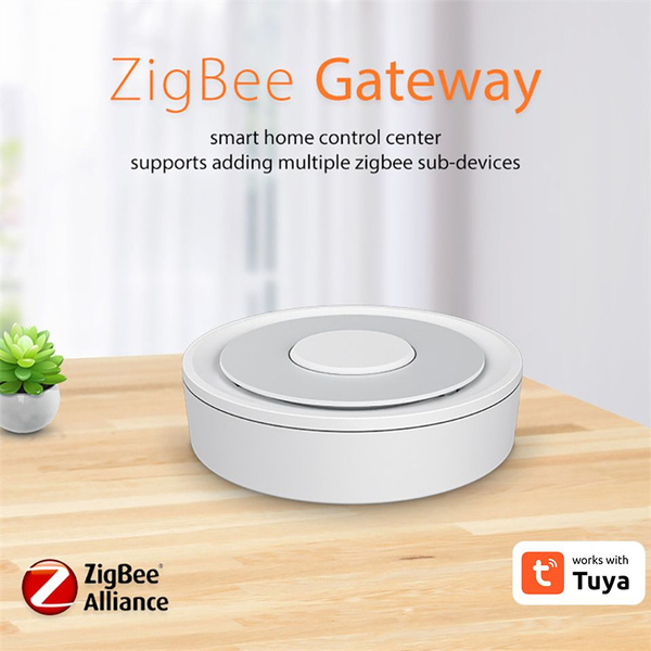 Шлюз Zigbee 3.0 Tuya / Smart life проводной хаб круглый с подключением ...