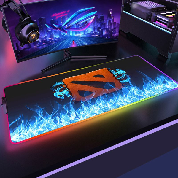 Коврик для мыши Dota 2 Светящийся коврик для мыши, XXL, желтый - купить ...