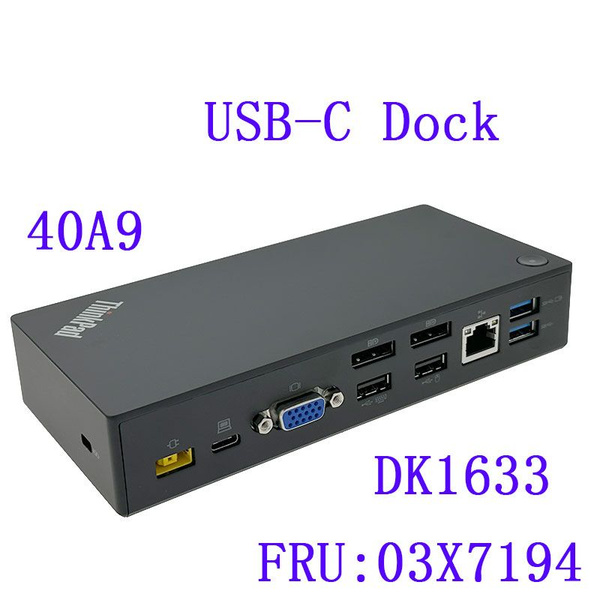 Док-станция для ноутбуков для Lenovo ThinkPad 40A9 USB-C Ultra Dock ...
