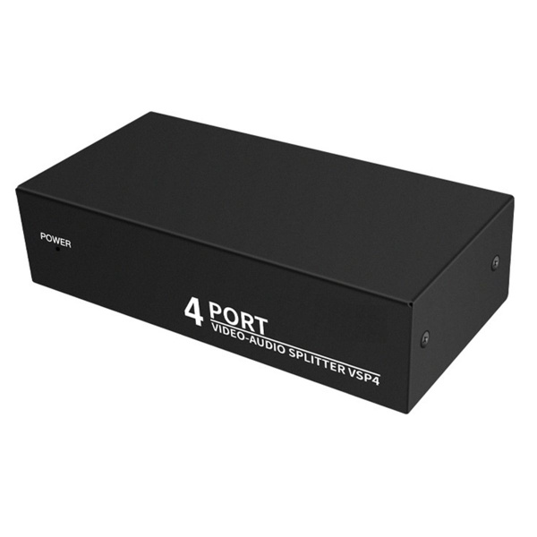 4-полосный AV-разветвитель 1 на 4 выхода композитный RCA AV ...
