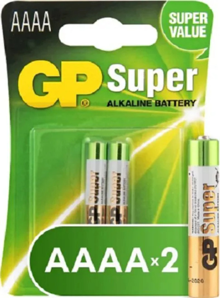 GP Батарейка AAAA, Щелочной тип, 1,5 В, 2 шт купить на OZON по низкой ...
