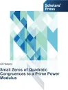 Small Zeros of Quadratic Congruences to a Prime Power Modulus - Hakami Ali