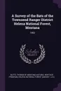 A Survey of the Bats of the Townsend Ranger District Helena National Forest, Montana. 1993 - Thomas W Butts, Montana Natural Heritage Program