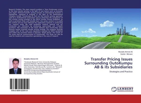 Обложка книги Transfer Pricing Issues Surrounding OutoKumpu AB & its Subsidiaries, Mustafa Ahmed Ali and Sardor Mirzaev