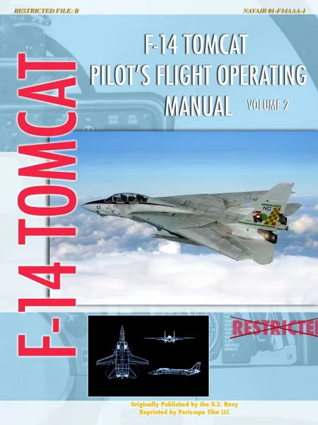 Обложка книги F-14 Tomcat Pilot's Flight Operating Manual Vol. 2, U.S. Navy