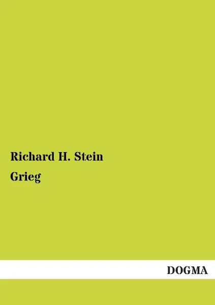 Обложка книги Grieg, Richard H. Stein