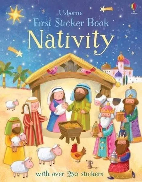 Обложка книги First Sticker Book Nativity, Брукс Фелисити