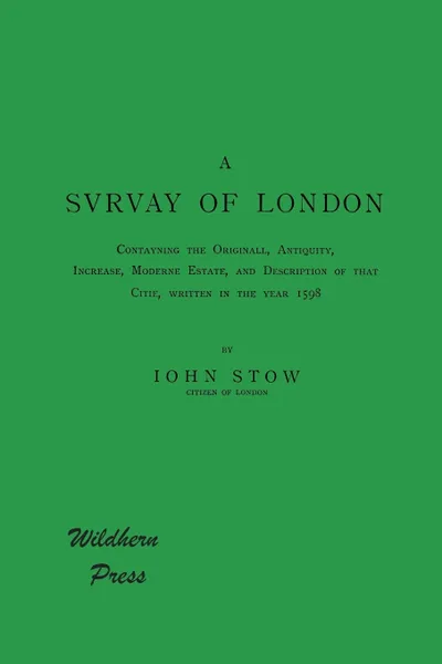 Обложка книги A Survey of London, John Stow