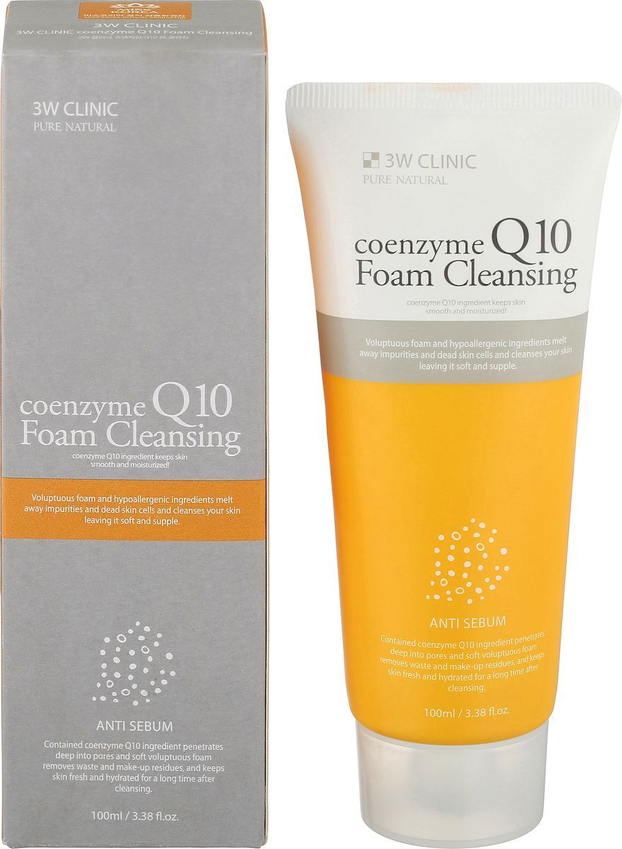 фото 3W Clinic Пенка для умывания Coenzyme Q10 Foam Cleansing, 100 мл