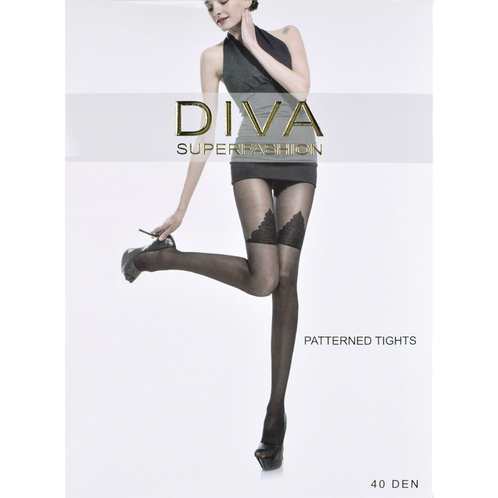 Diva Superfashion колготки 40 ден горошек