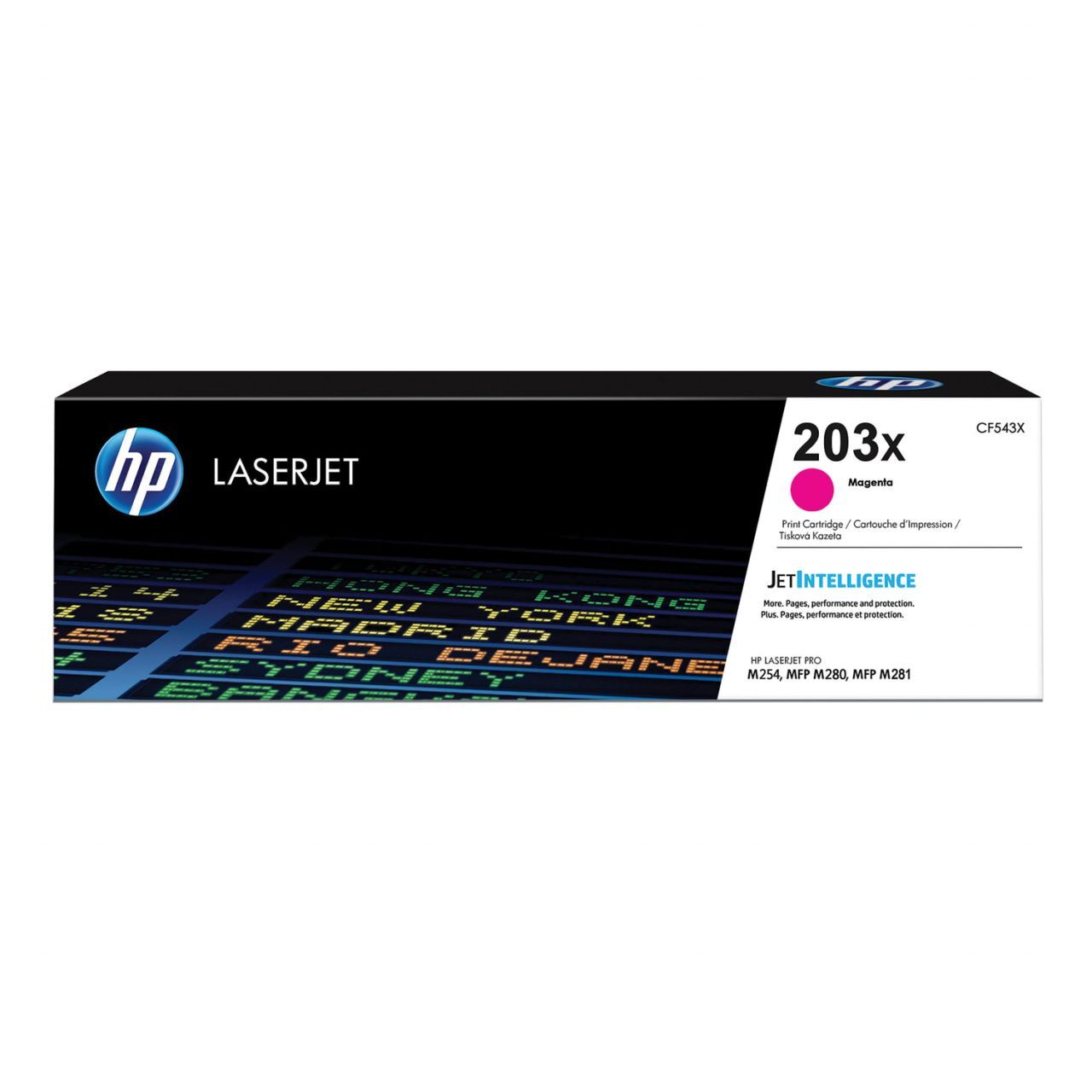 Тонер-картридж HP CF543X, пурпурный, для лазерного принтера, оригинал  купить по низкой цене: отзывы, фото, характеристики в интернет-магазине Ozon