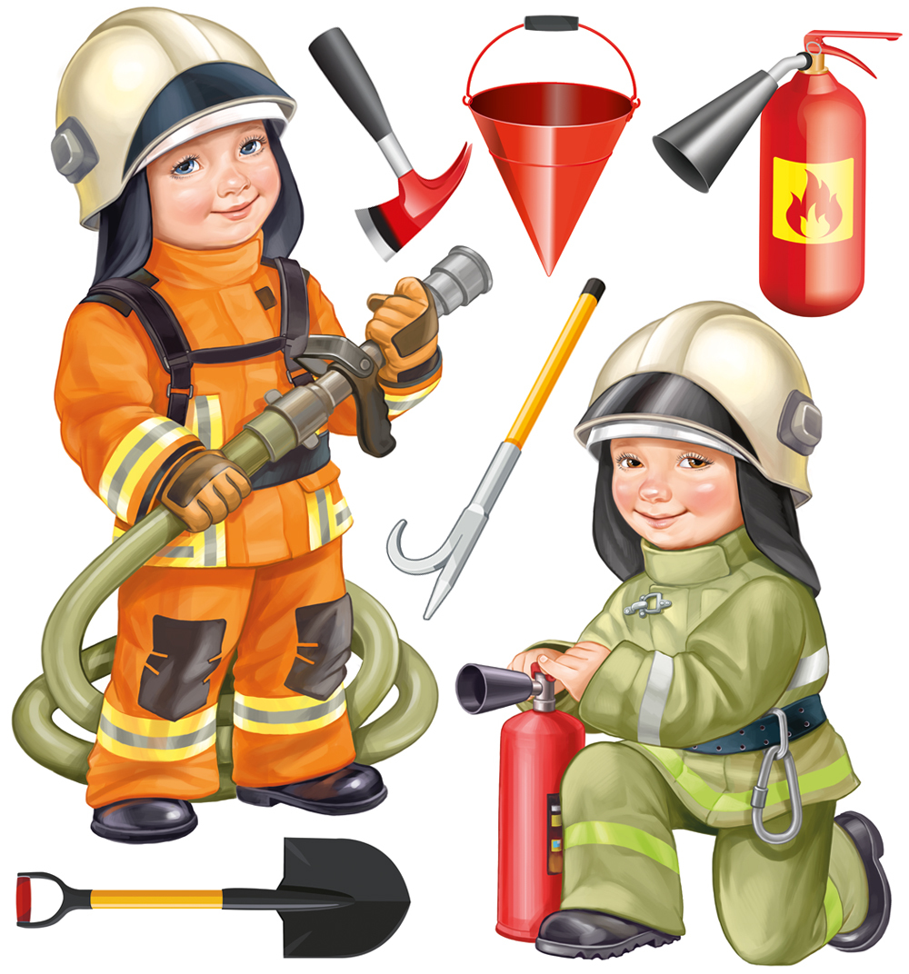 Оформительский набор пожарные