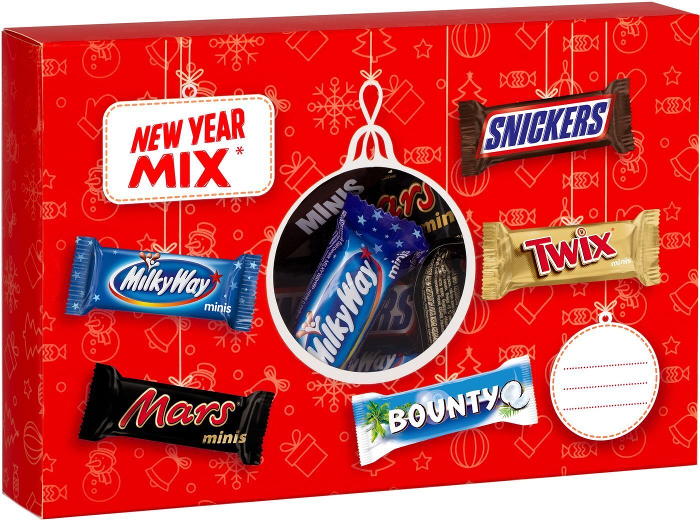 Подарочный набор Mars New year Mix Minis, 200