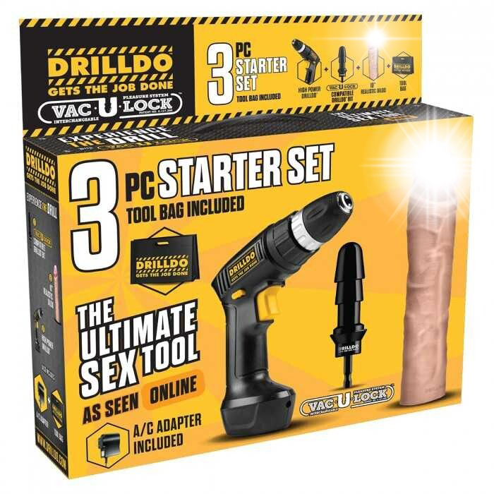 Секс шуруповерт Drilldo Starter Set секс машина купить с доставкой по выгодным ценам в