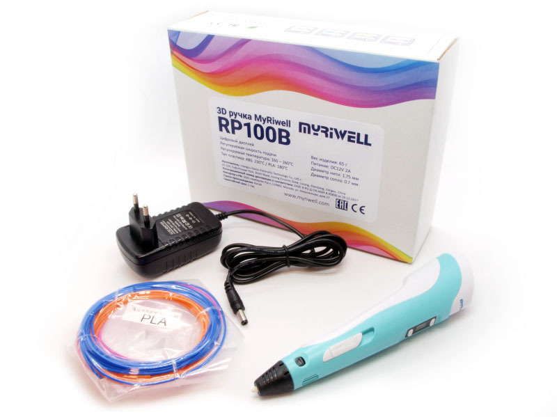 3D ручка MyRiwell RP100B, цвет: голубой