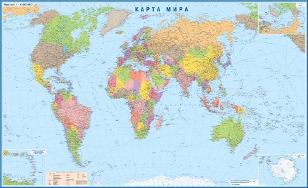Настенная политико-административная карта мира, 180*100 см - купить сдоставкой по выгодным ценам в интернет-магазине OZON (224520621)