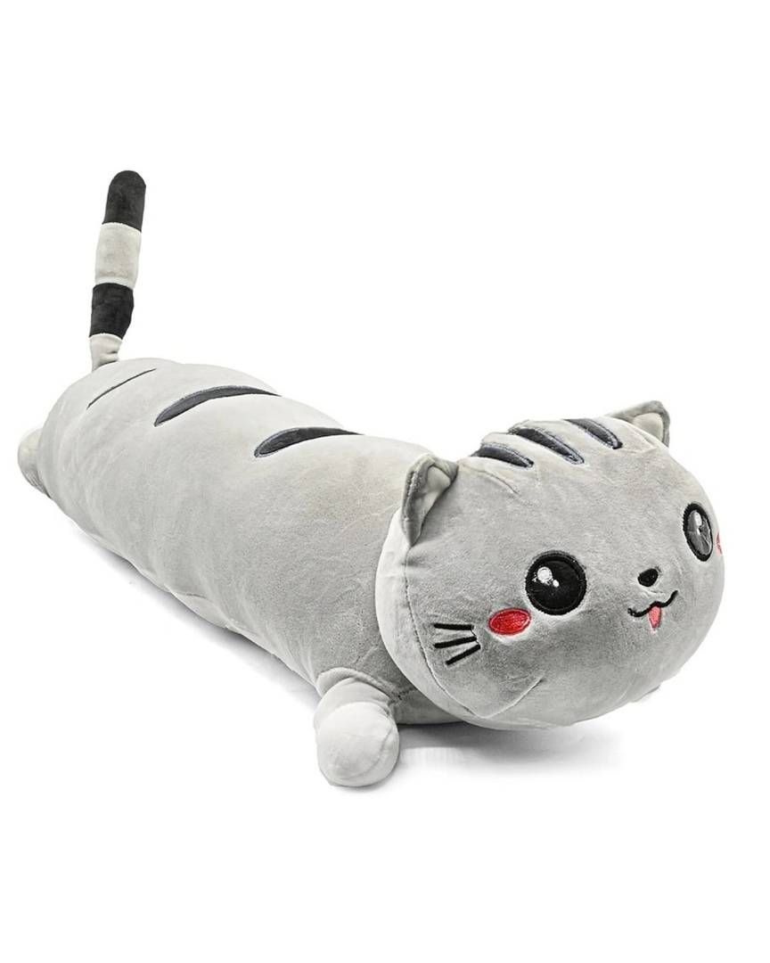 Кошка мягкая длинная. Кот батон 80 см. Мягкая игрушка кот подушка COOLTOYS длинный 80 см. Кот батон игрушка мягкая длинный 90 см. Мягкая игрушка кот батон 90см серый.
