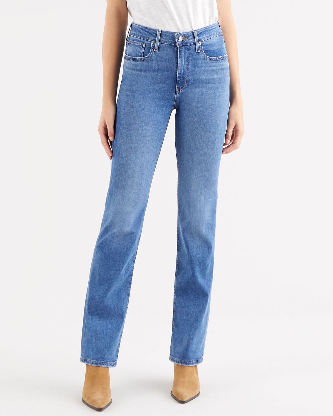 levi's high waisted boot cut jeans