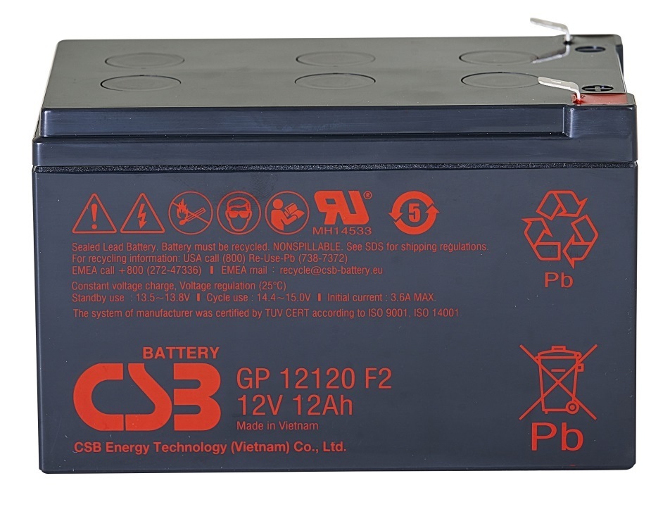 Аккумулятор csb gp1272 f2. Csb gp 12120. gp12120. kiper gp-12120 f2 (12в/12 а·ч). аккумуляторная батарея ventura gpl 12.