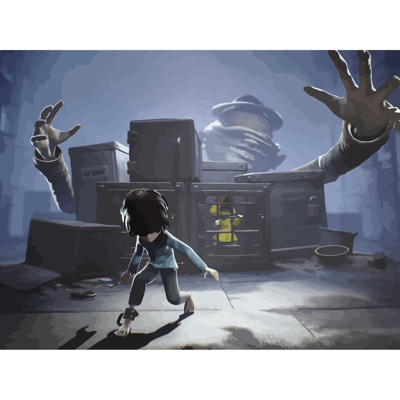 Картина по номерам на холсте Little Nightmares 2 - 2 40 x 30