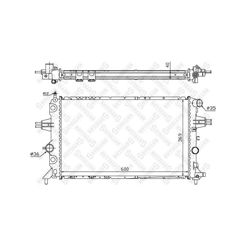 Stellox Радиатор охлаждения, арт. 1025265SX