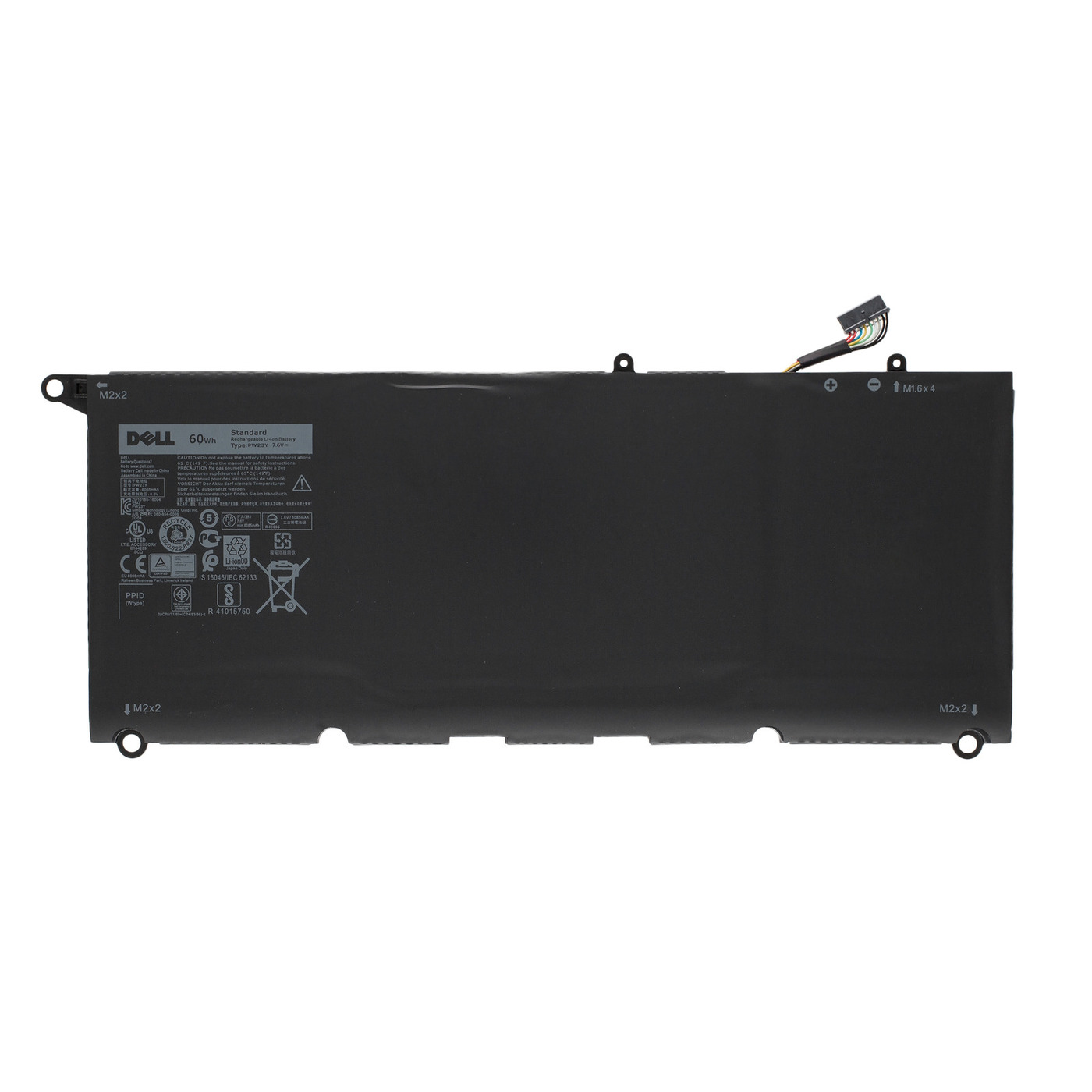 Аккумулятор для ноутбука Dell XPS 13 9360 / PW23Y - батарея ORG 8085mAh