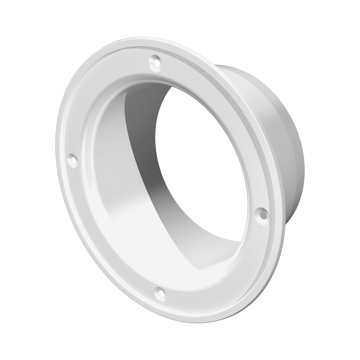 Фланец вентиляционный пластмассовый ERA 10Ф, белый, D 100 - купить по ...