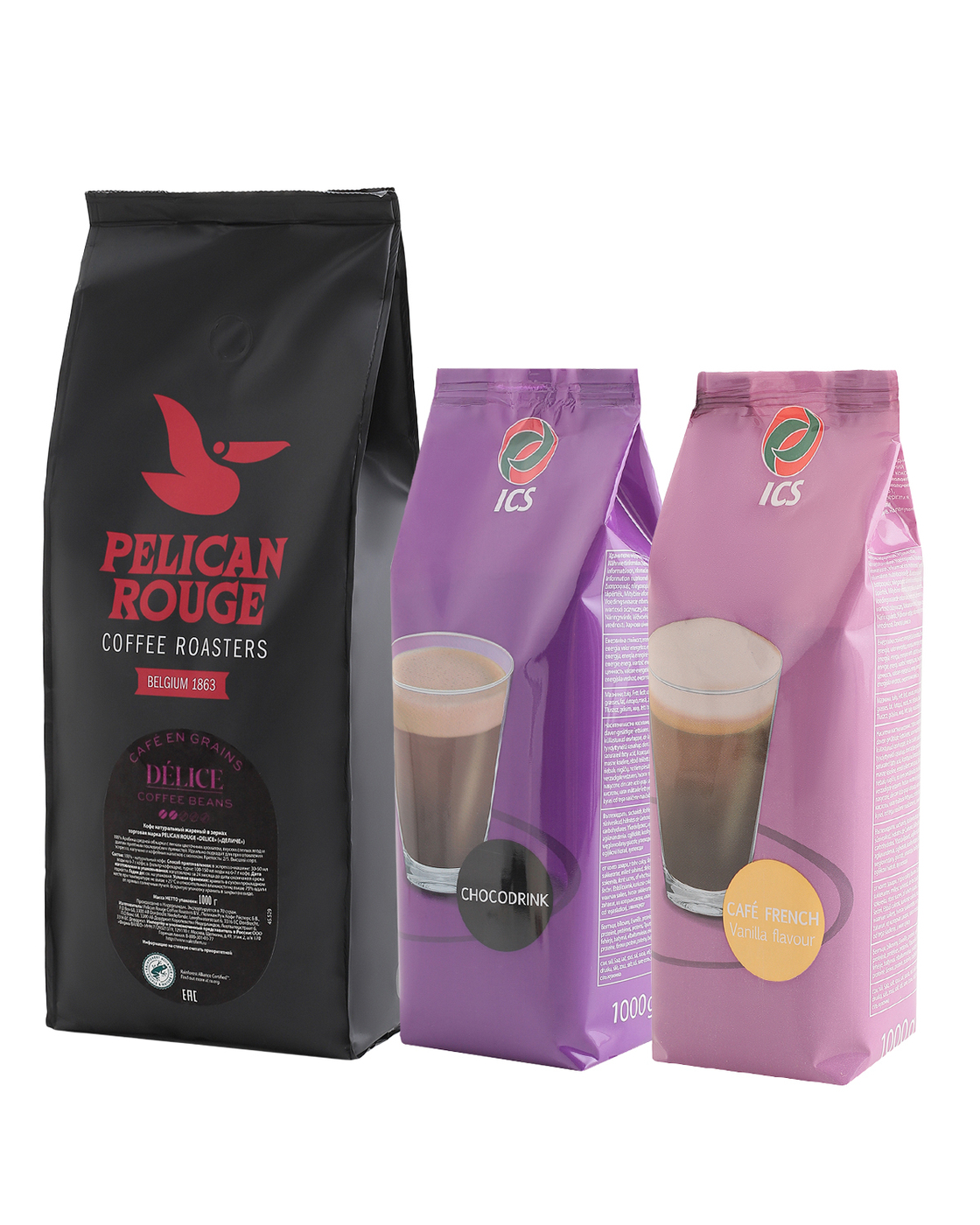 НАБОР "ЛЮБИМОЙ ЖЕНЩИНЕ": Кофе в зернах PELICAN ROUGE "DELICE" 1 кг ...