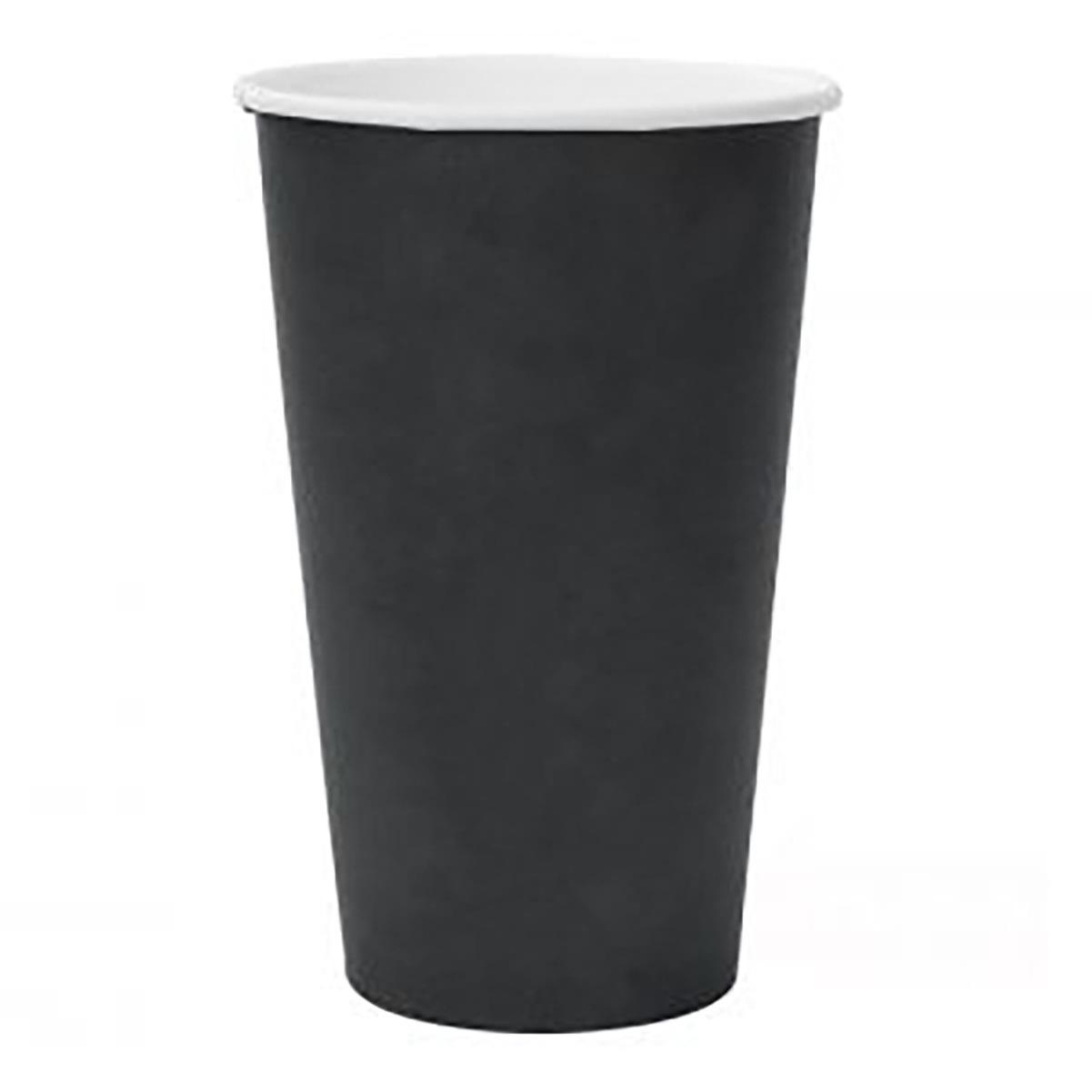 Бумажные одноразовые стаканы, 400 мл, BLACK, однослойные, для кофе, чая ...