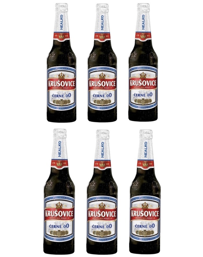 Пиво безалкогольное KRUSOVICE CERNE (Крушовице) темное, 6 шт по 0.45 л ...