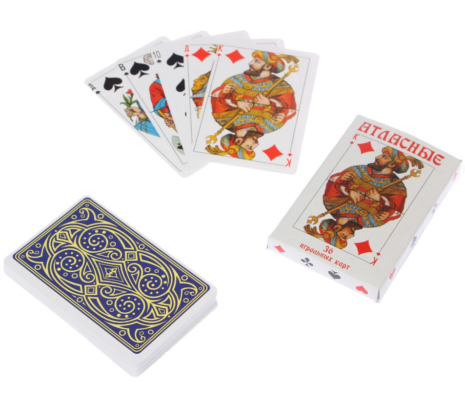 Карты игральные атласные Фабрика Игр (36 карт) - купить с доставкой по ...