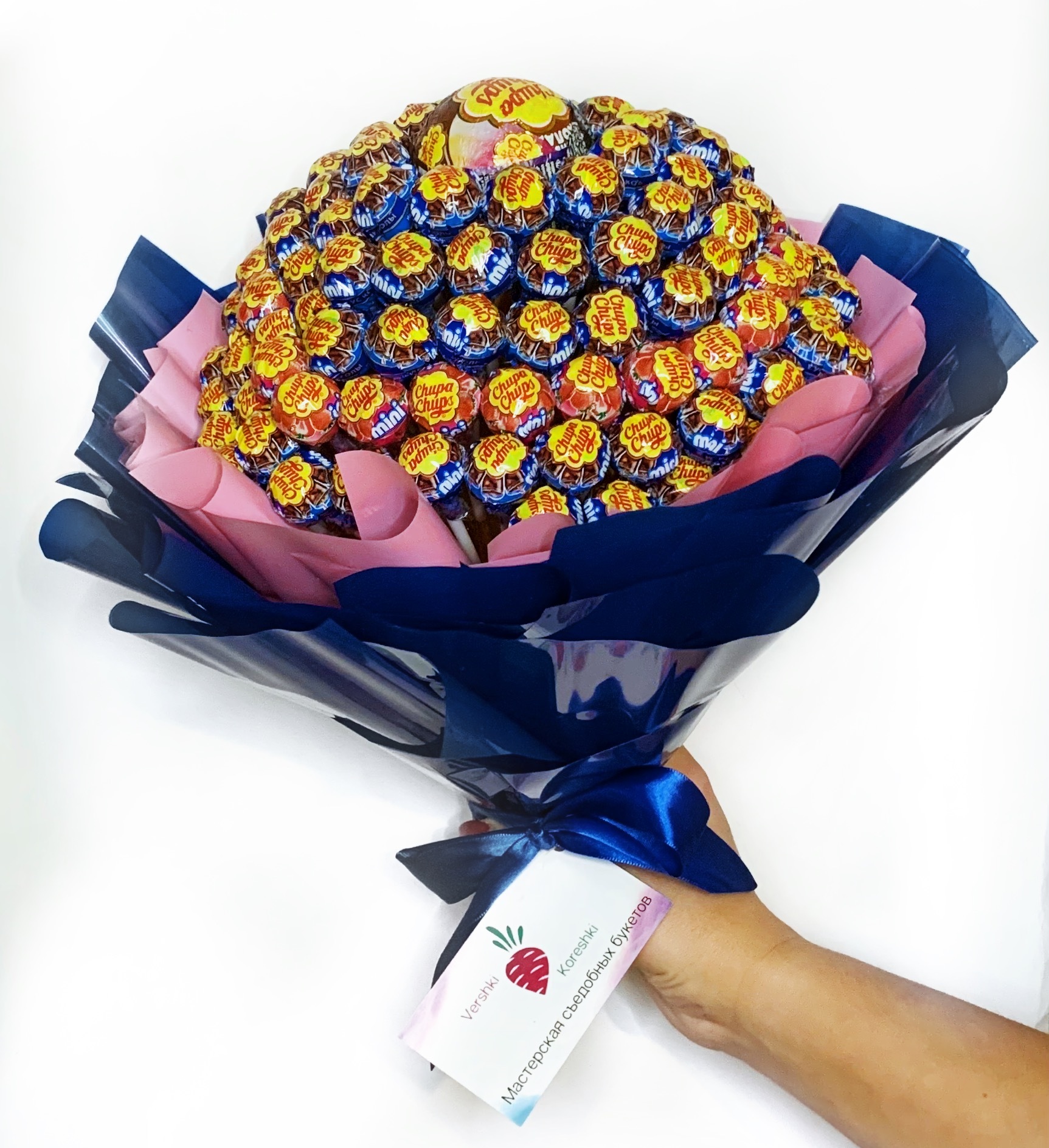 Сладкий конфетный букет из 125 леденцов - купить с доставкой по ...