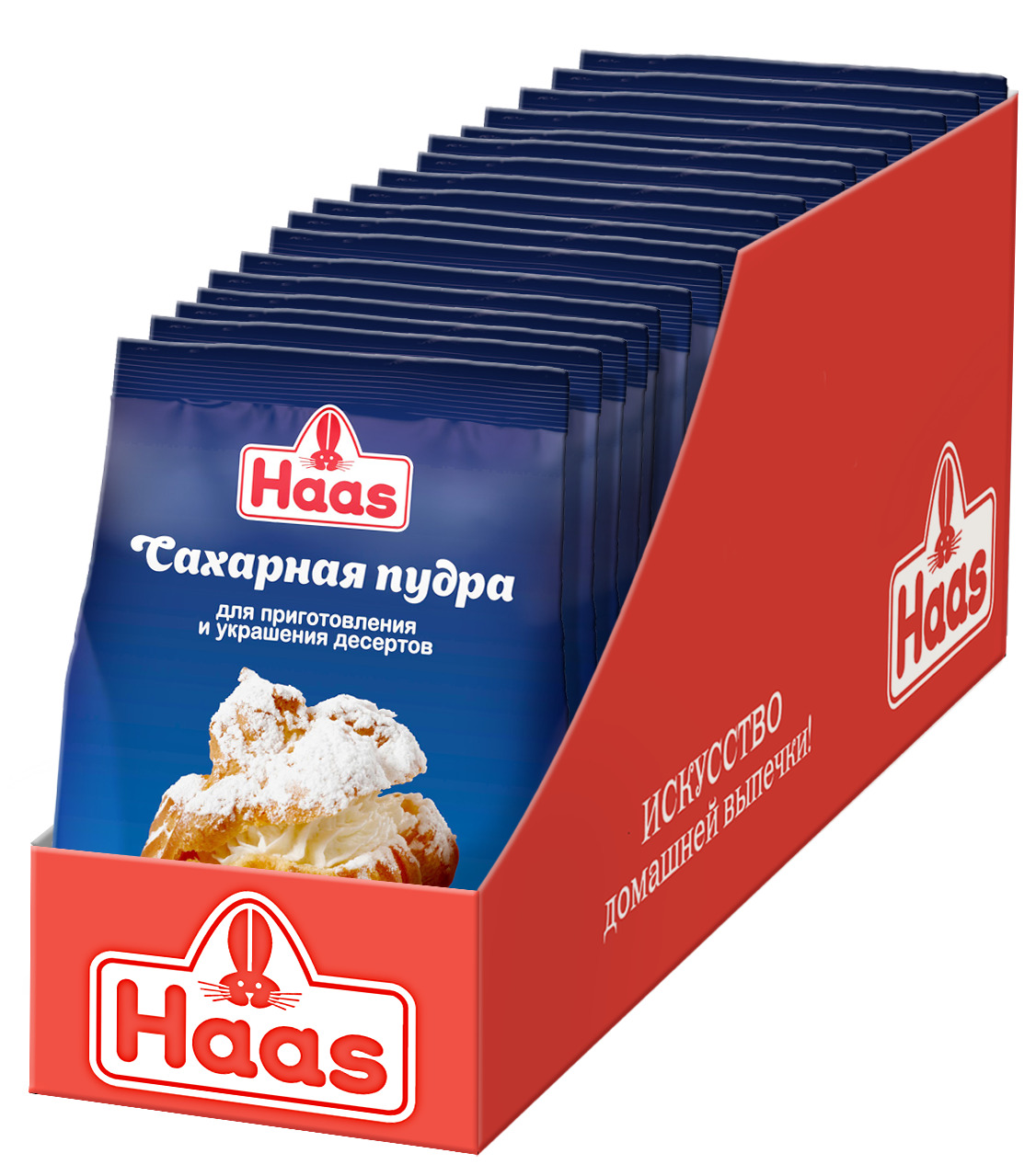 Haas Сахарная пудра 250г x 18 шт. — купить в интернет-магазине OZON с ...