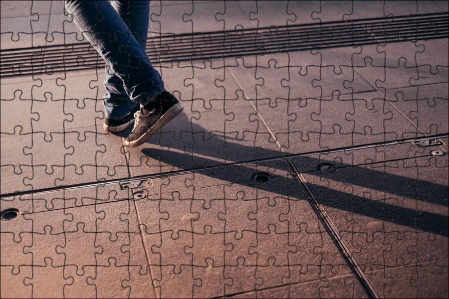 Walking on Glass. Walking backwards.