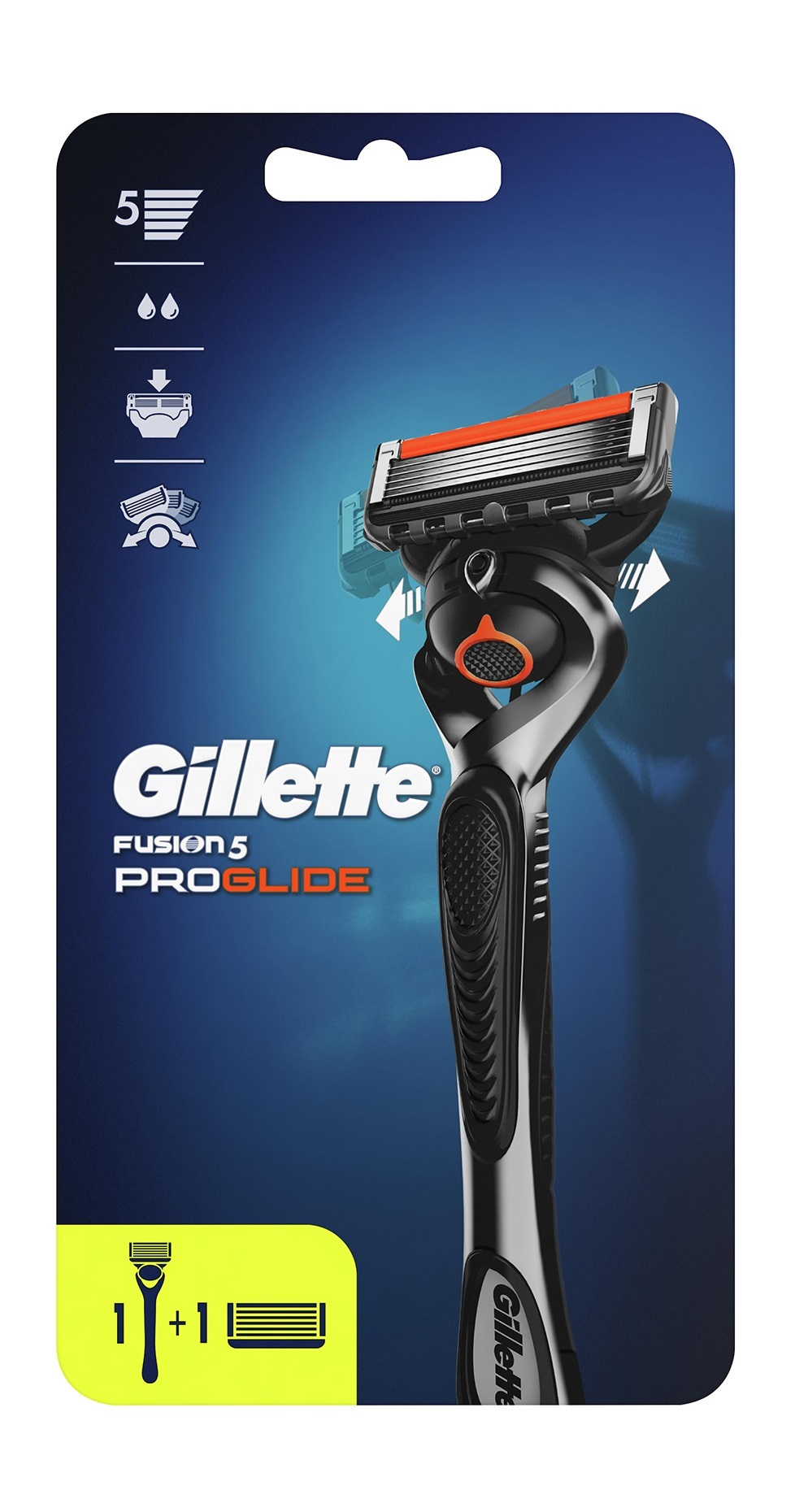 GILLETTE Станок для бритья Fusion ProGlide Flexball, 2 сменные кассеты