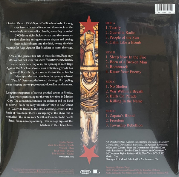 Rage характеристики. Rage against the machine the battle of mexico city. 0194398451510, виниловая пластинка rage against the machine, the battle of mexico city.