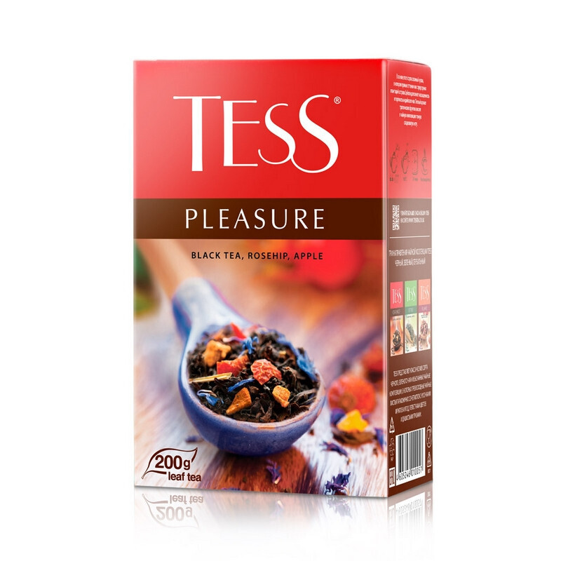 Чай Tess Pleasure листовой черный с добавками,200г 1005-12 — купить в ...