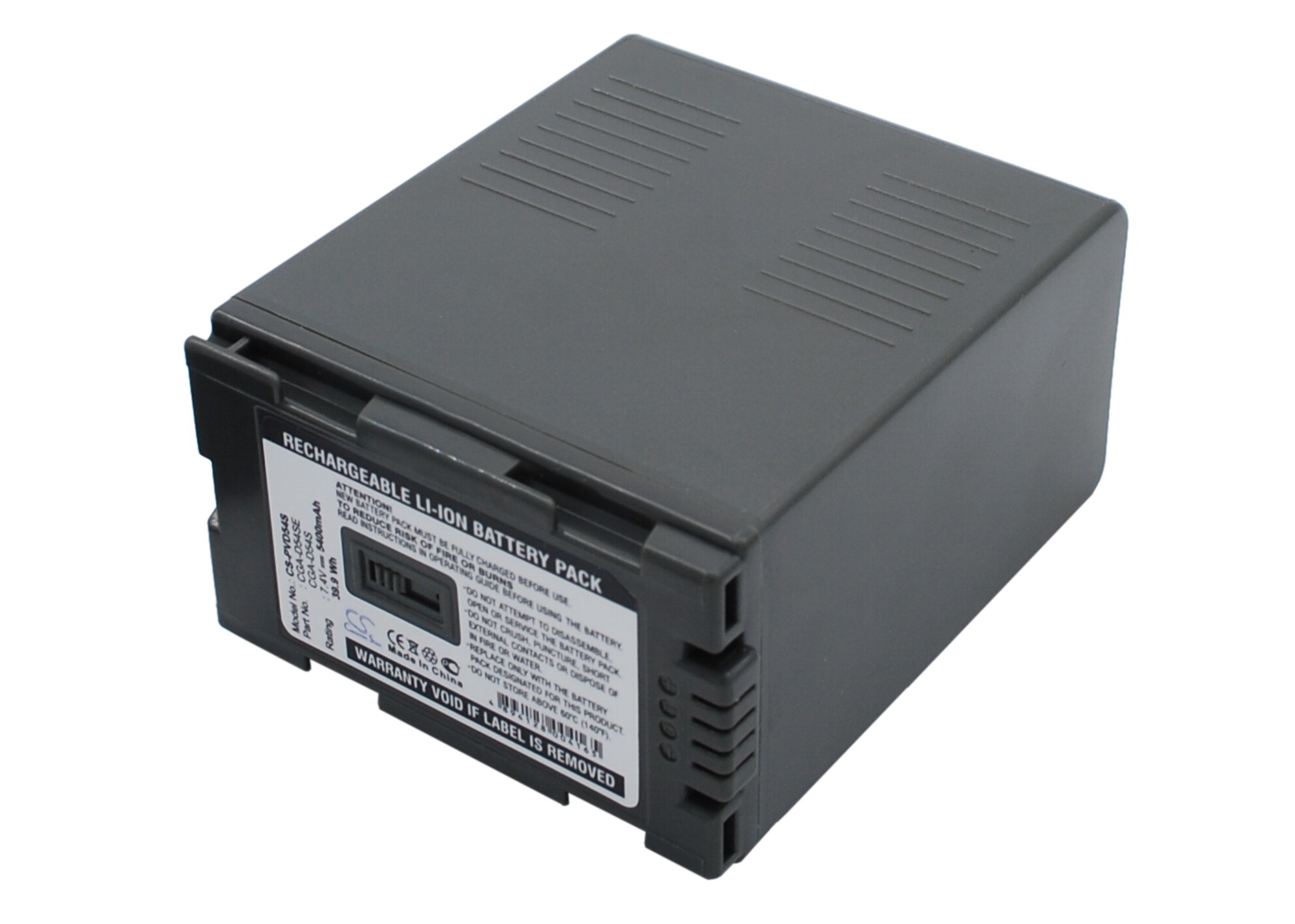 Усиленный аккумулятор для Panasonic CGA-D54S, CGR-D54S, VW-VBD55